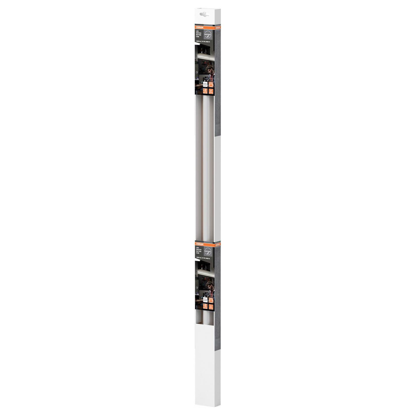 Visuomeninis LED šviestuvas OSRAM SWITCH BATTEN, 10W, 4000K, 1100lm, su jungikliu, 90 cm - 3