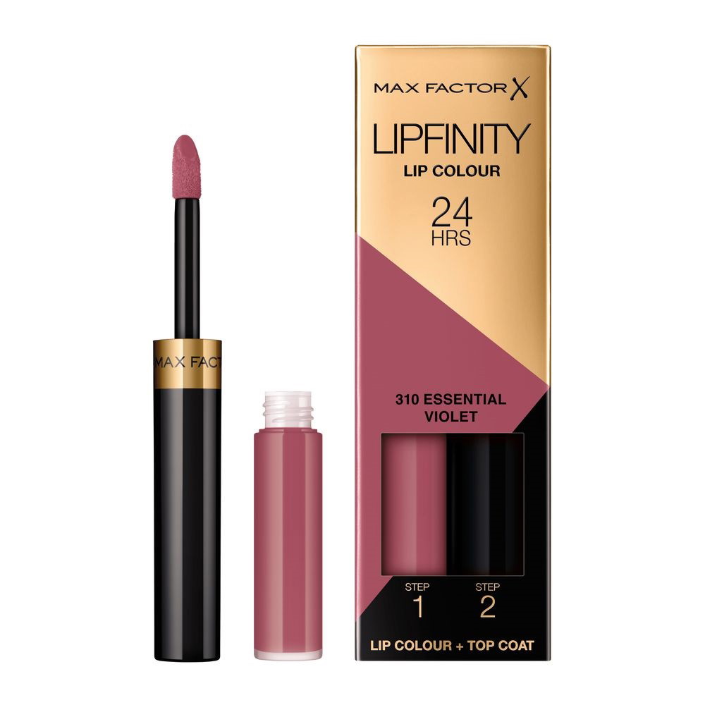 Ilgai išliekantys lūpų dažai Max Factor Lipfinity Lip Colour, 310 Essential Violet, 2,3 ml