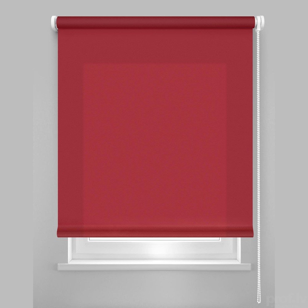 Klasikinė ritininė užuolaida DEKORIKA, raudonos sp., Ø25 mm, 80 x 230 cm, 100 % PES - 2