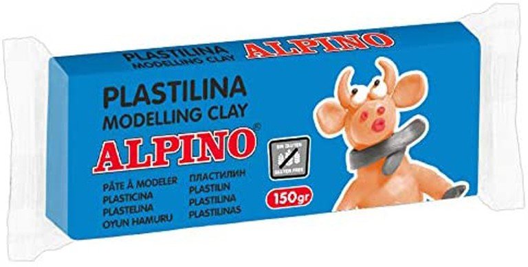 Plastilinas ALPINO, 150 g, šviesiai mėlynas