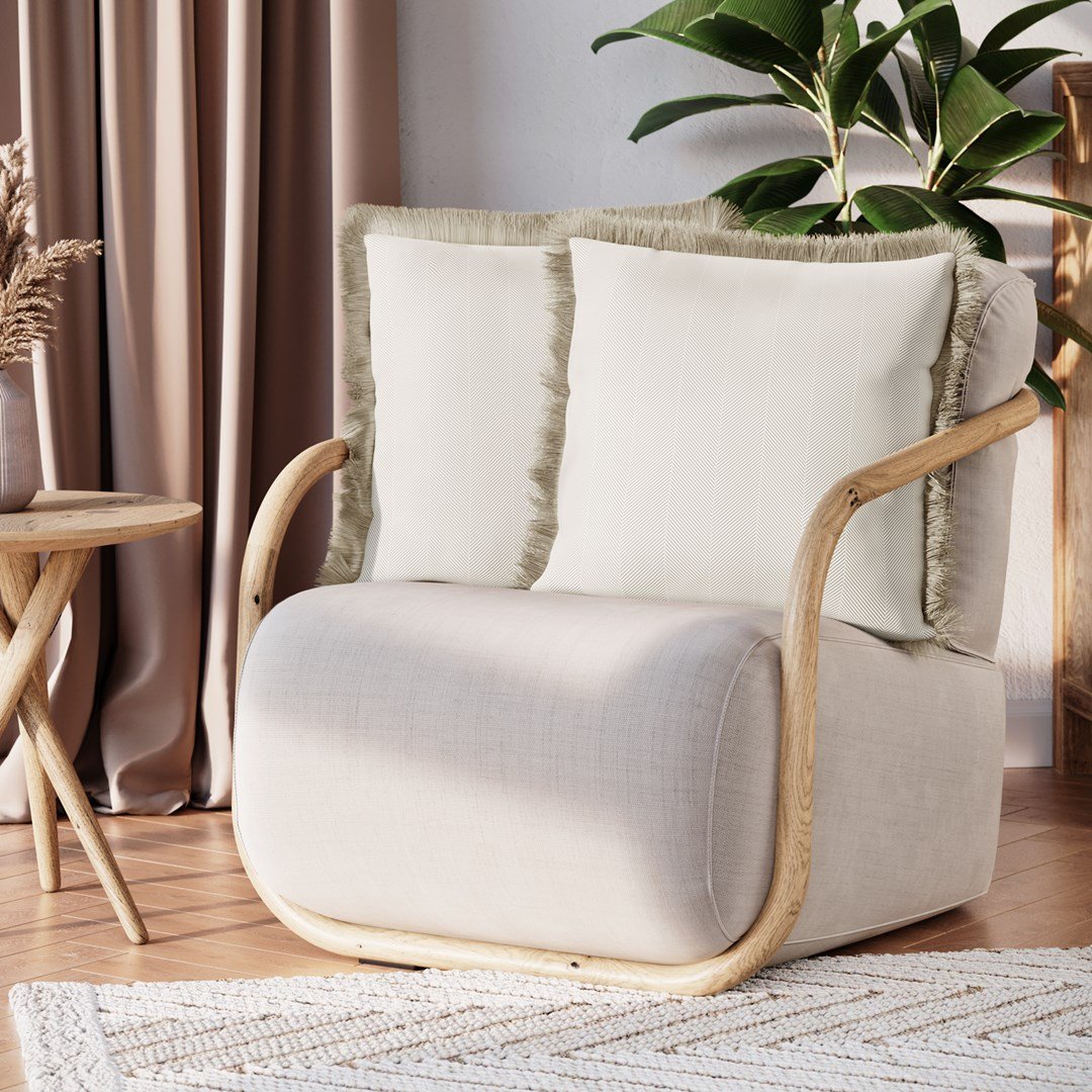 Dekoratyvinių pagalvėlių užvalkalai CLEAR Cappuccino, 2 vnt, 45x45 cm - 2