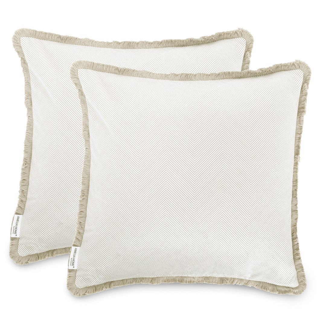 Dekoratyvinių pagalvėlių užvalkalai CLEAR Cappuccino, 2 vnt, 45x45 cm - 1