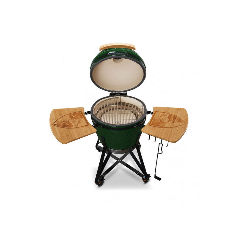 Keraminė kepsninė KAMADO BONO Žalgiris Edition, 21", 55 cm, žalios sp.-1