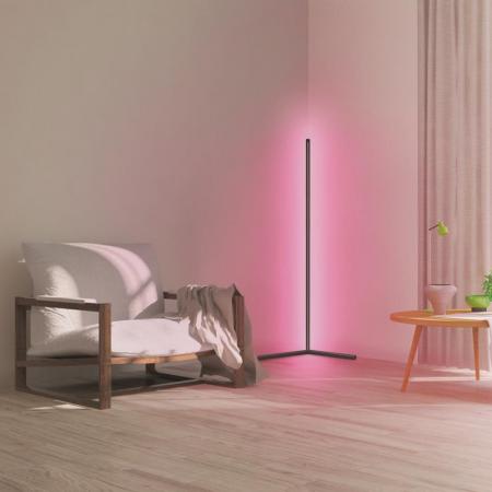 Išmanusis LED toršeras OSRAM SMART WIFI FLOOR CORNER, 12W RGBTW+3000K 2000lm juodos 140cm - 3