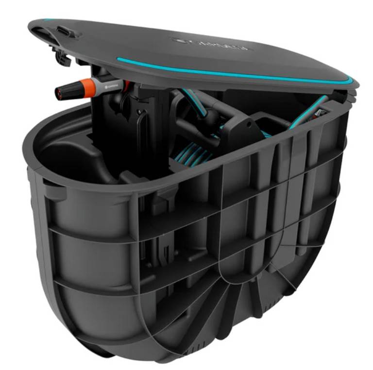 Ritė su žarna montuojama po žeme Gardena Undercover Hose Box RollUp, 20 m-0