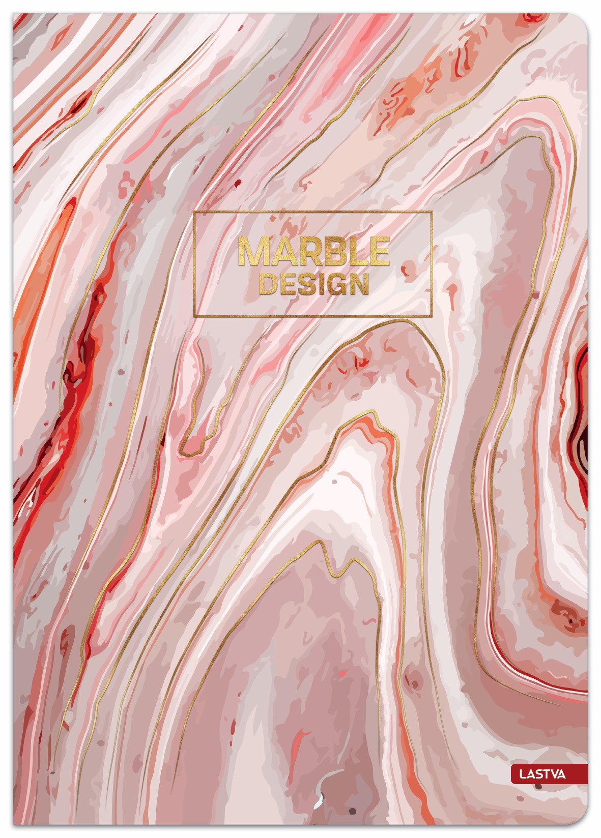 Knyga-sąsiuvinis A4 96lap 70g linija MARBLE - 3
