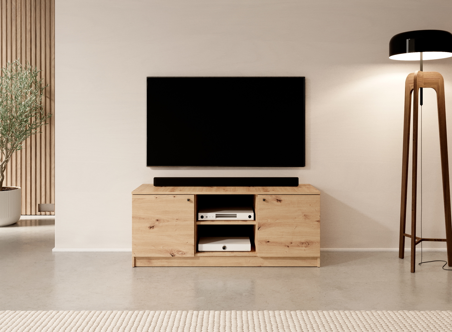 TV spintelė Evi, ąžuolo - 3
