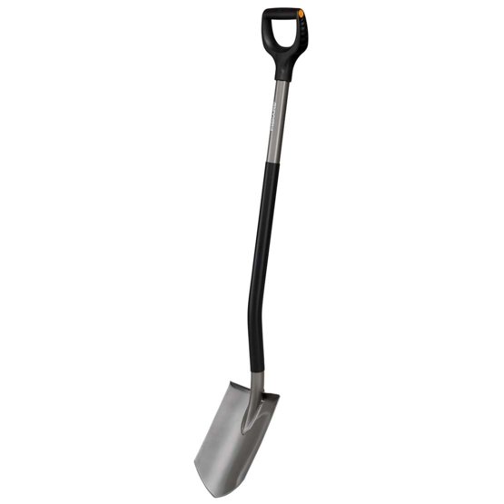 Kastuvas FISKARS ERGONOMIC, 125 cm, smailas, daržininko-0