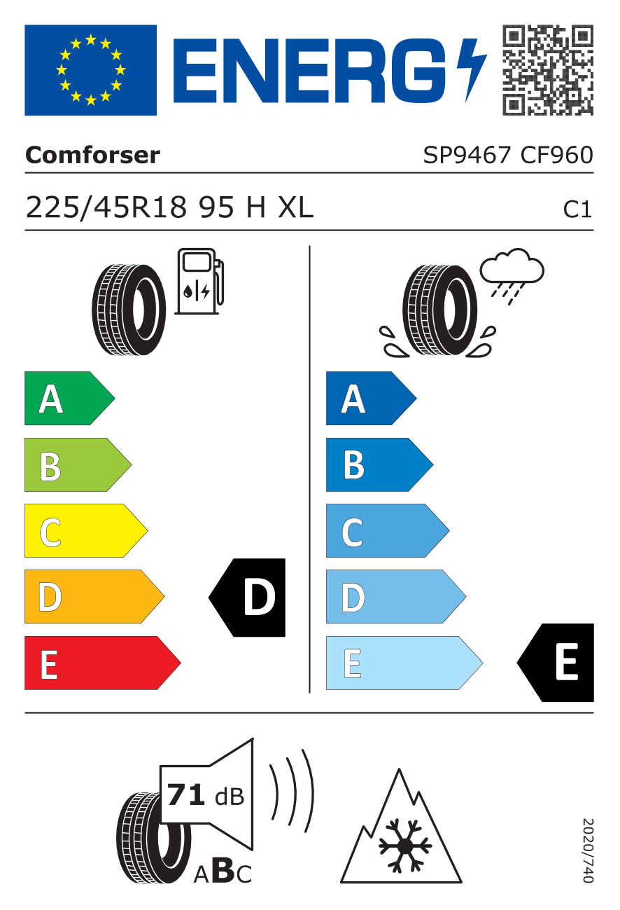Comforser CF960 225/45 R18 95 H - 2