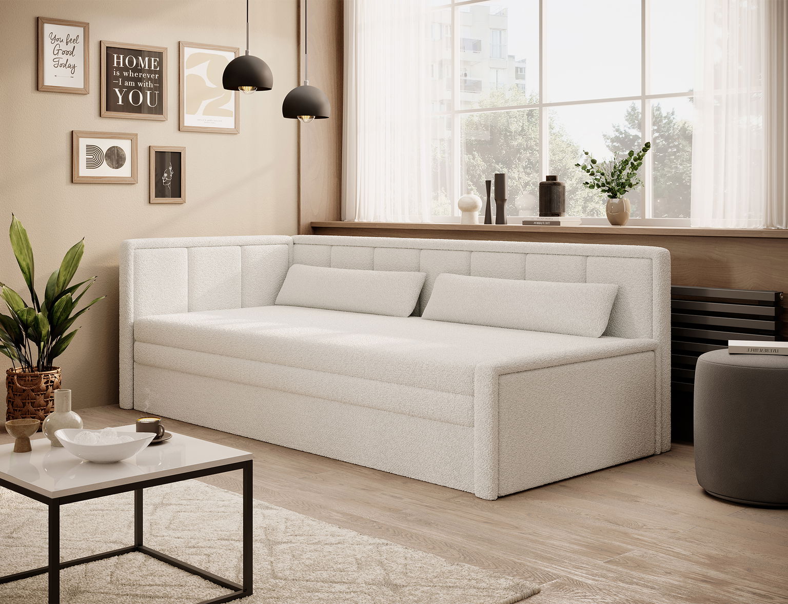 Sofa Fulgeo K, balta - 2