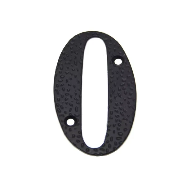 Namo numeris 0, 100 mm., juodos sp.-0