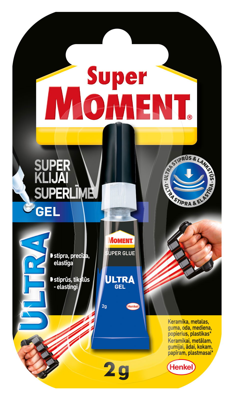 Universalūs klijai SUPER MOMENT Ultra Gel, 2 g-0