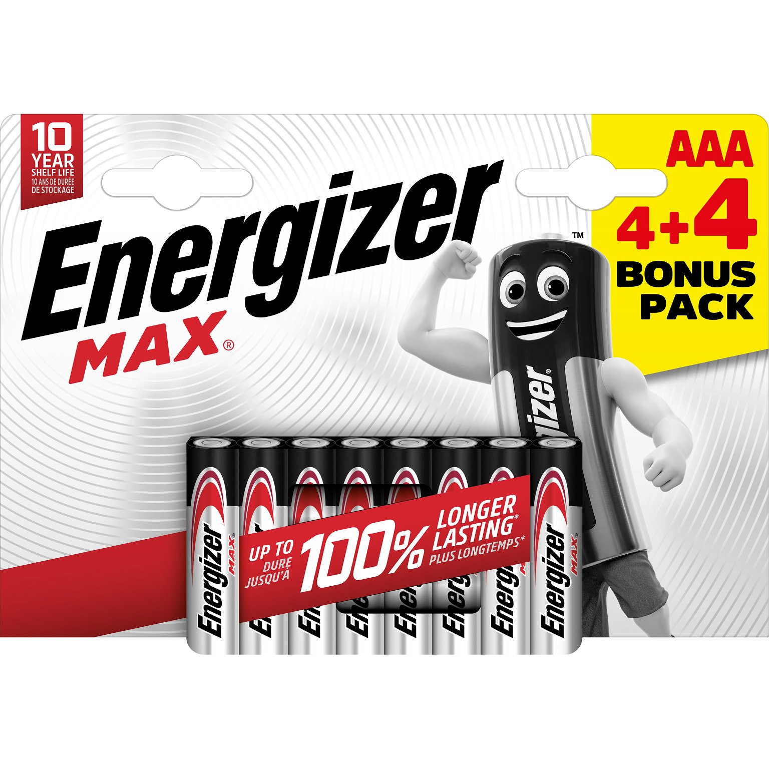 Elementai ENERGIZER Max , AAA, LR03, 8 vnt