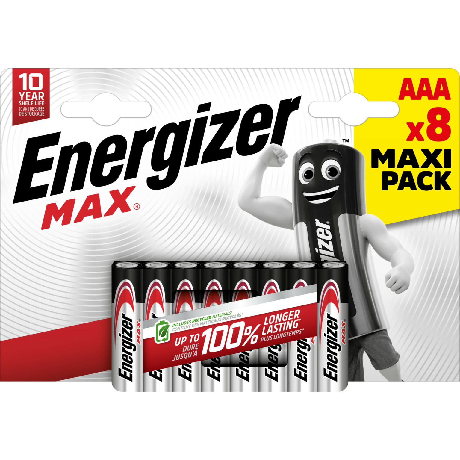 Elementai ENERGIZER Max , AAA, LR03, 8 vnt