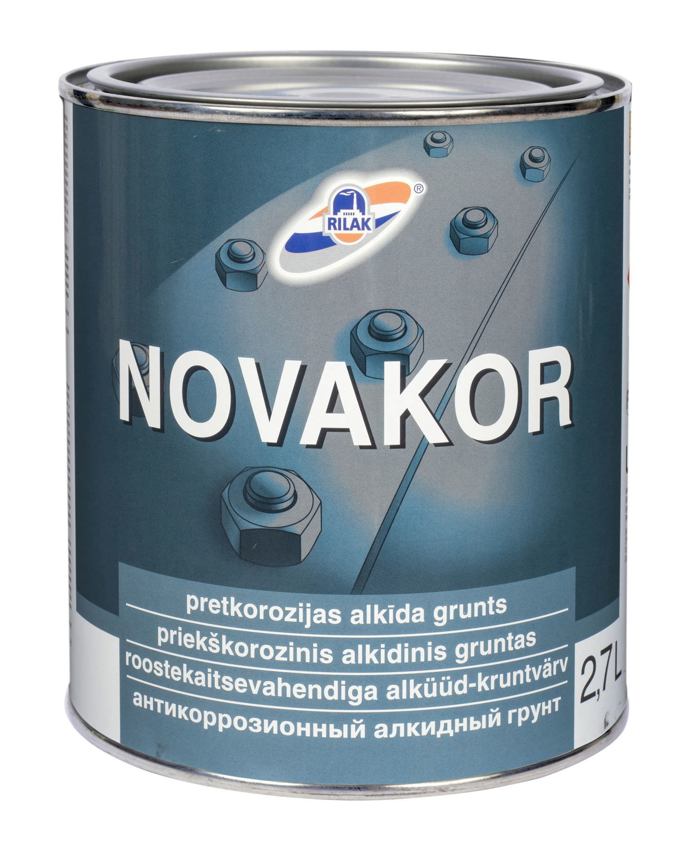 Antikorozinis metalo gruntas RILAK NOVAKOR, 2,7 l-0