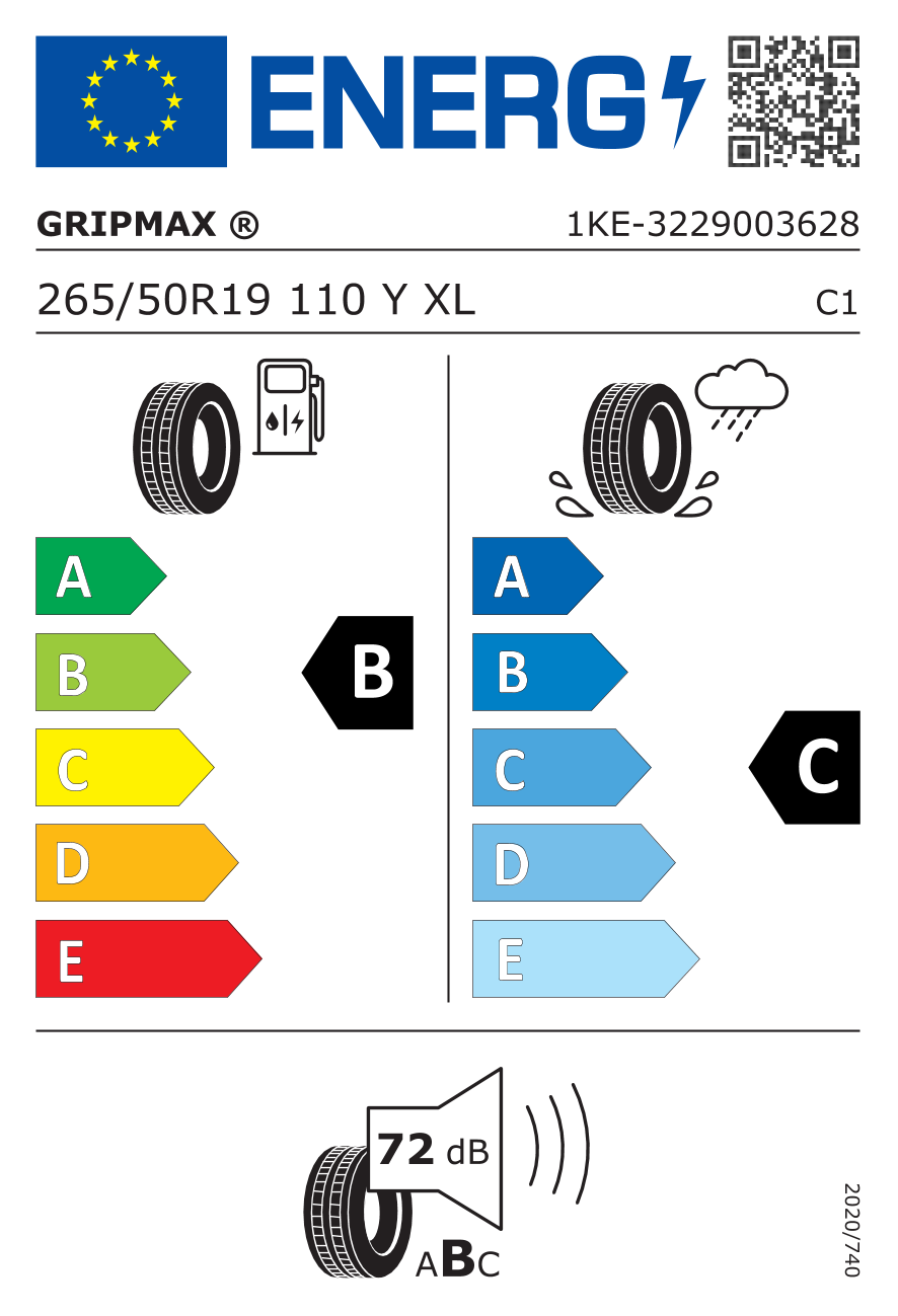 Gripmax Stature H/T 265/50 R19 110 Y - 2