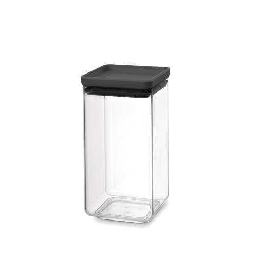Birių produktų hermetinis indelis BRABANTIA, juodu dangteliu, 1,6 L-0