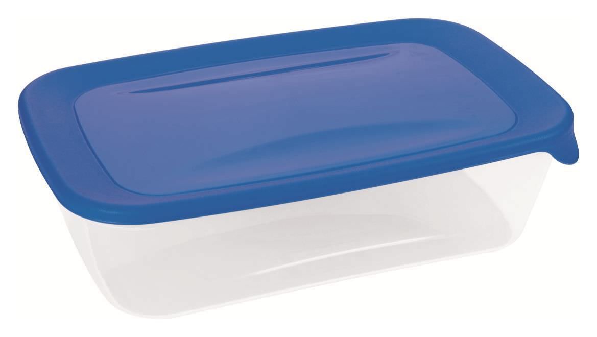 Maisto laikymo dėžutė CURVER FRESH&GO, mėlynu dangteliu, h7 x 26 x 17 cm, 2 L