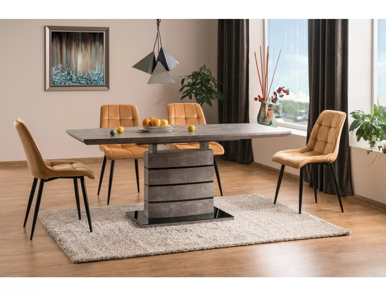 Kėdė CHIC, geltona/juoda - 5