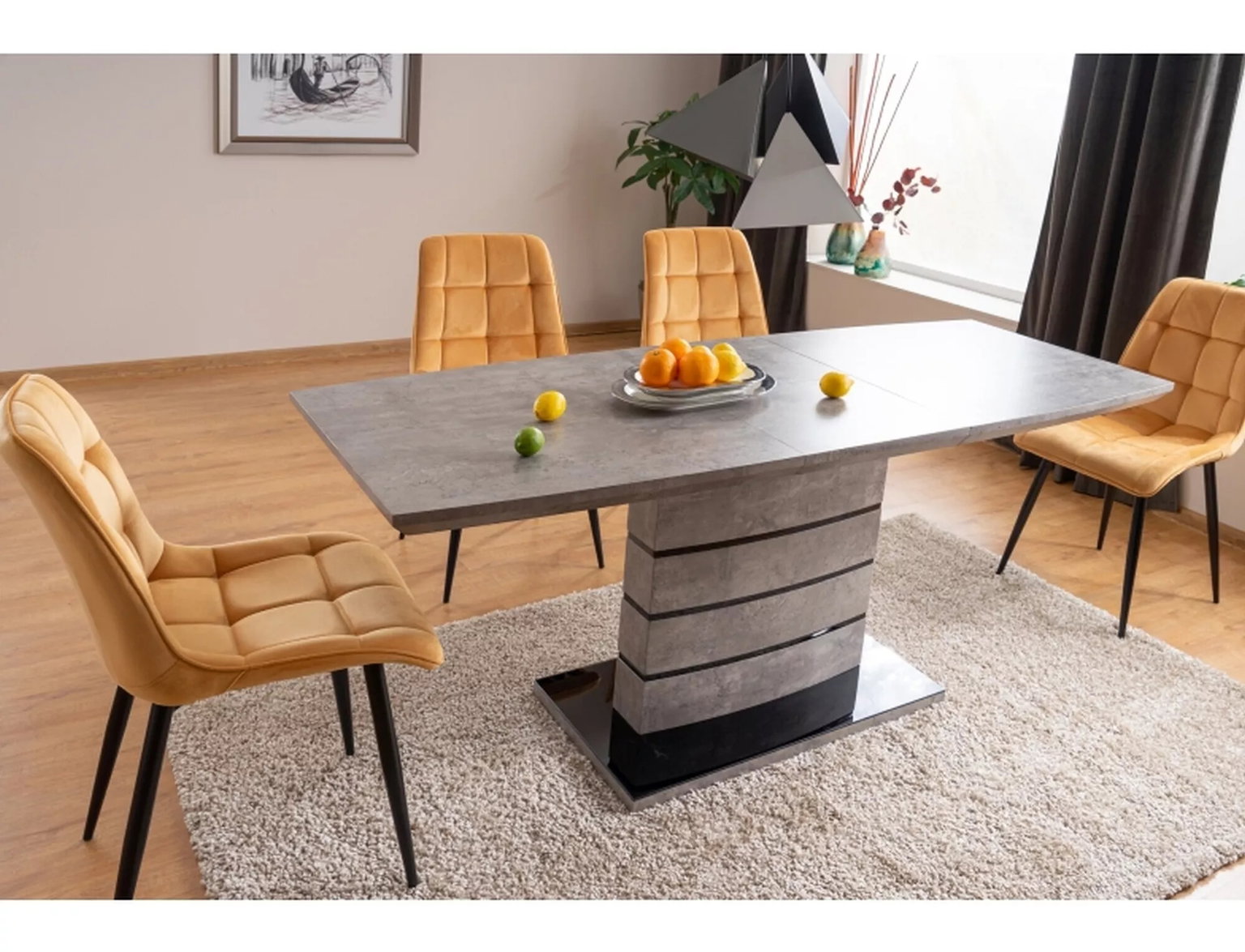 Kėdė CHIC, geltona/juoda - 6
