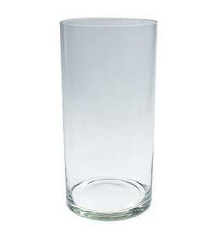 Stiklinė vaza TOUR, cilindro formos, 30x15 cm