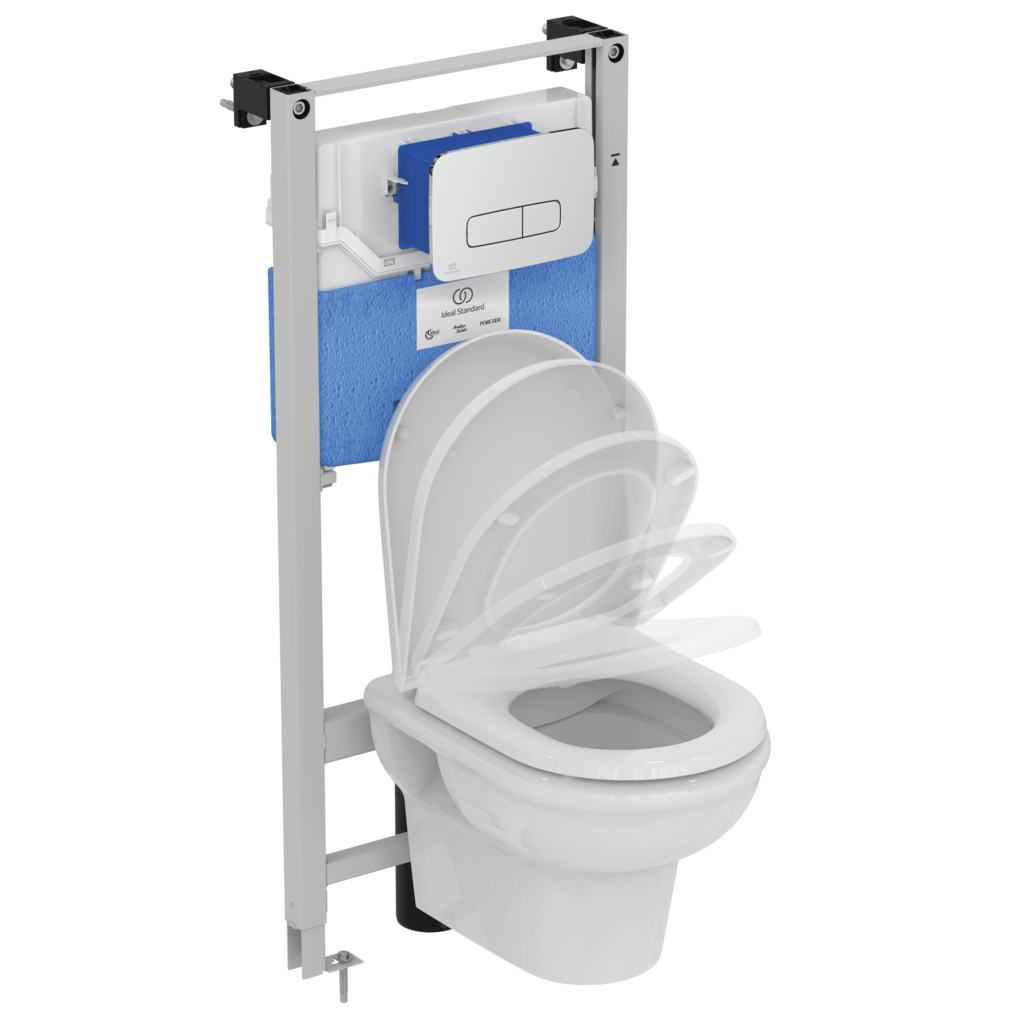 Unitazo komplektas IDEAL STANDARD PROSYS PACKS, potin. rėmas, unitazas, dangtis, nuleidimo mygtukas