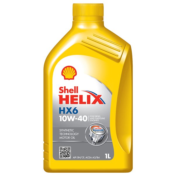 Automobilinė variklio alyva SHELL HELIX HX6 10W-40 1L