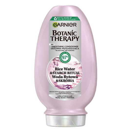 Glotninamasis kondicionierius Garnier Botanic Therapy su ryžių vandeniu ir krakmolu, 200 ml
