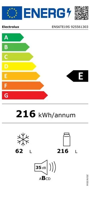 Šaldytuvas ELECTROLUX ENS6TE19S - 5