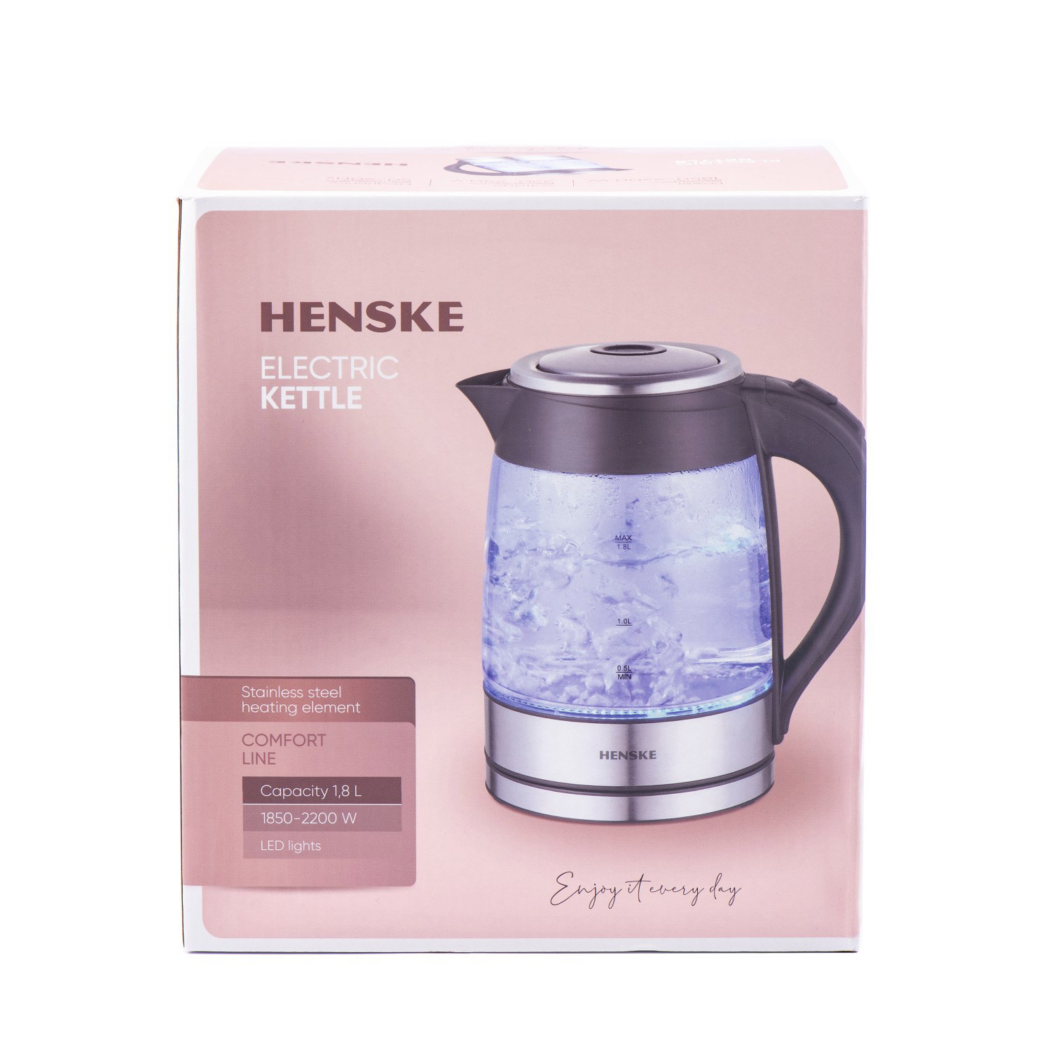 Elektrinis, stiklinis virdulys HENSKE HHB1752-1