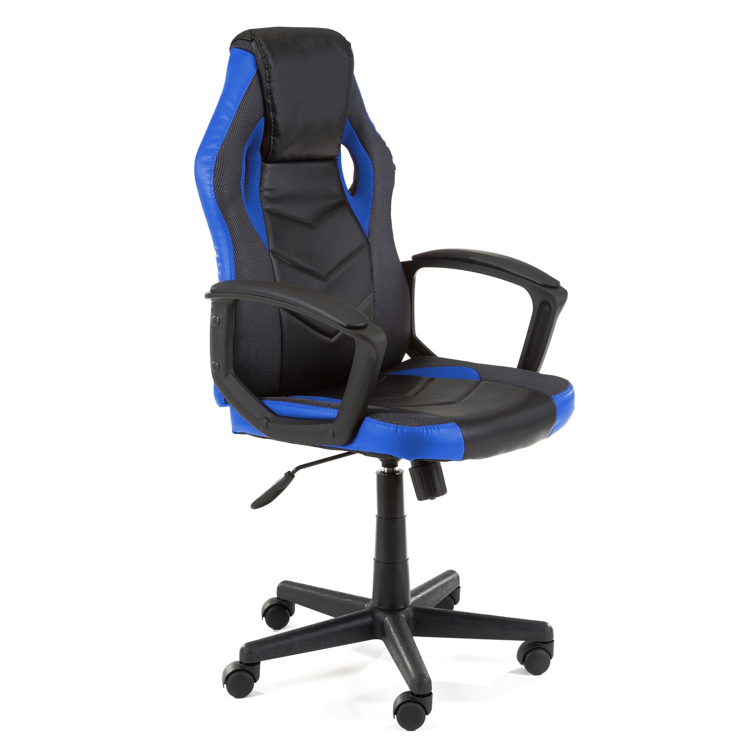 Žaidimų kėdė F4G FG-19, juoda/mėlyna