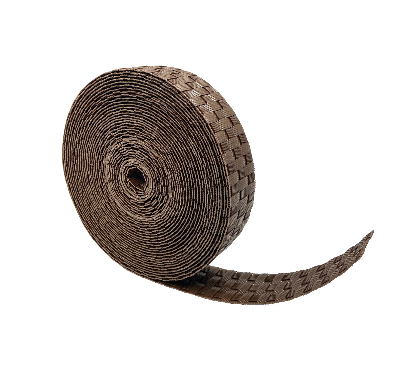 Siaura tvoros juosta MIKKO RATTAN, rudos sp, 4,75 cm pločio, 12,75 m ilgio - 4