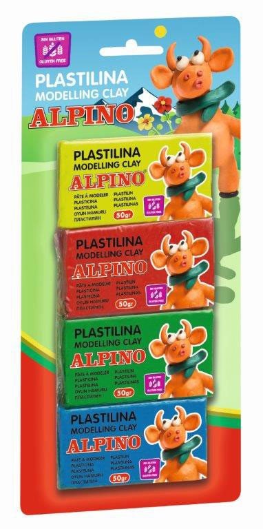Plastilinas ALPINO, 4 spalvų x 50 g