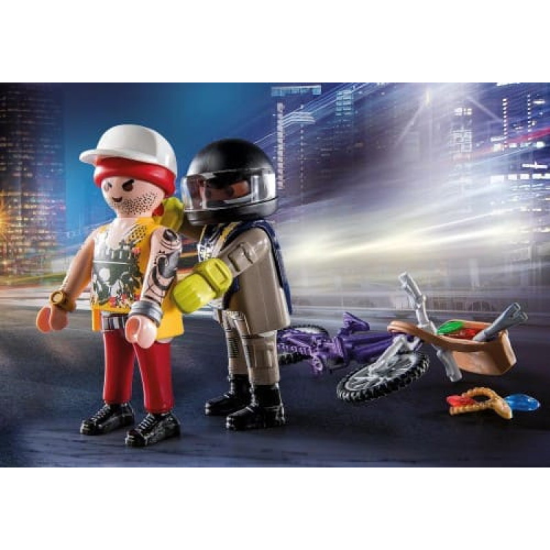 Konstruktorius PLAYMOBIL CITY ACTION pradinis rinkinys su policininku ir vagimi - 2