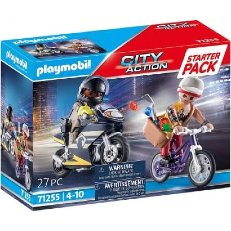 Konstruktorius PLAYMOBIL CITY ACTION pradinis rinkinys su policininku ir vagimi - 1