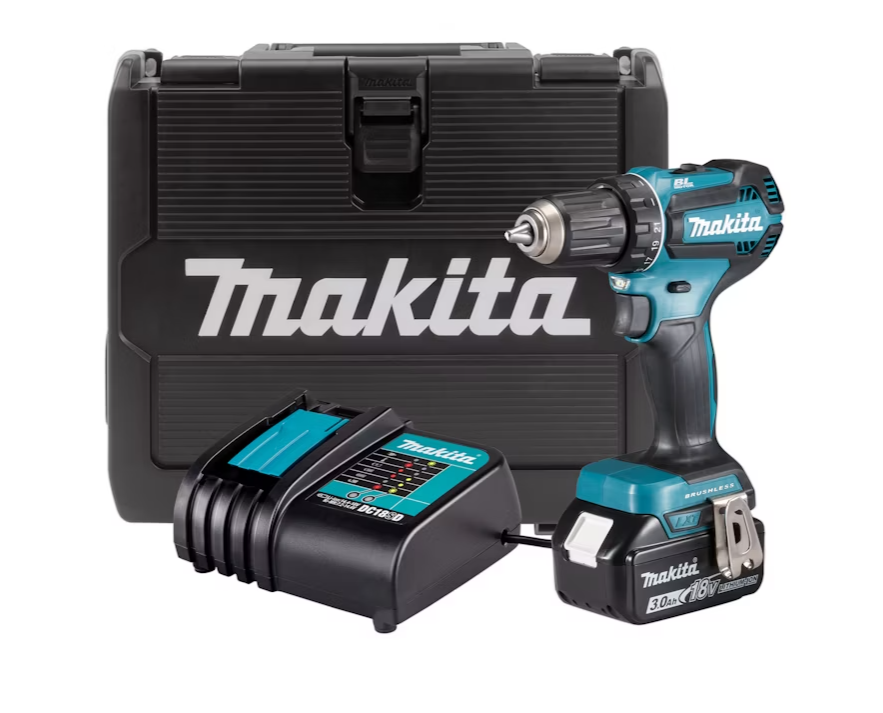 Akumuliatorinis suktuvas-gręžtuvas MAKITA DDF485SF, 18 V, 3,0 Ah Li-ion, 50/27 Nm-0