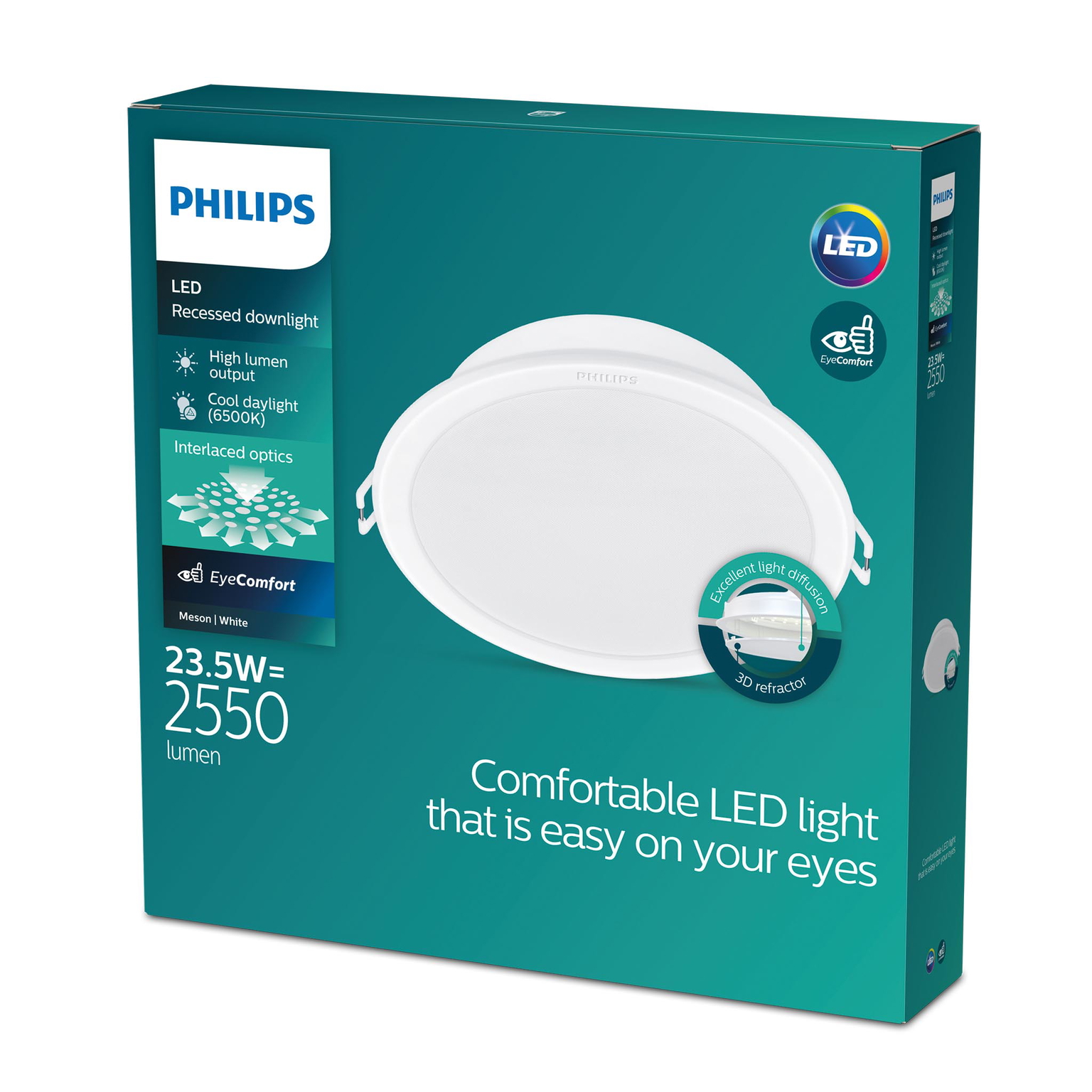 Įleidžiama LED panelė PHILIPS MESON, 23,5 W, 6500 K, 2550 lm, ø21,5 cm-1