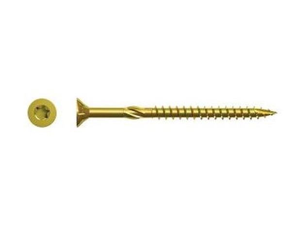 Medsraigčiai TORX 25, geltonai cinkuoti, 5,0 x 80/40 mm, 100 vnt.-0