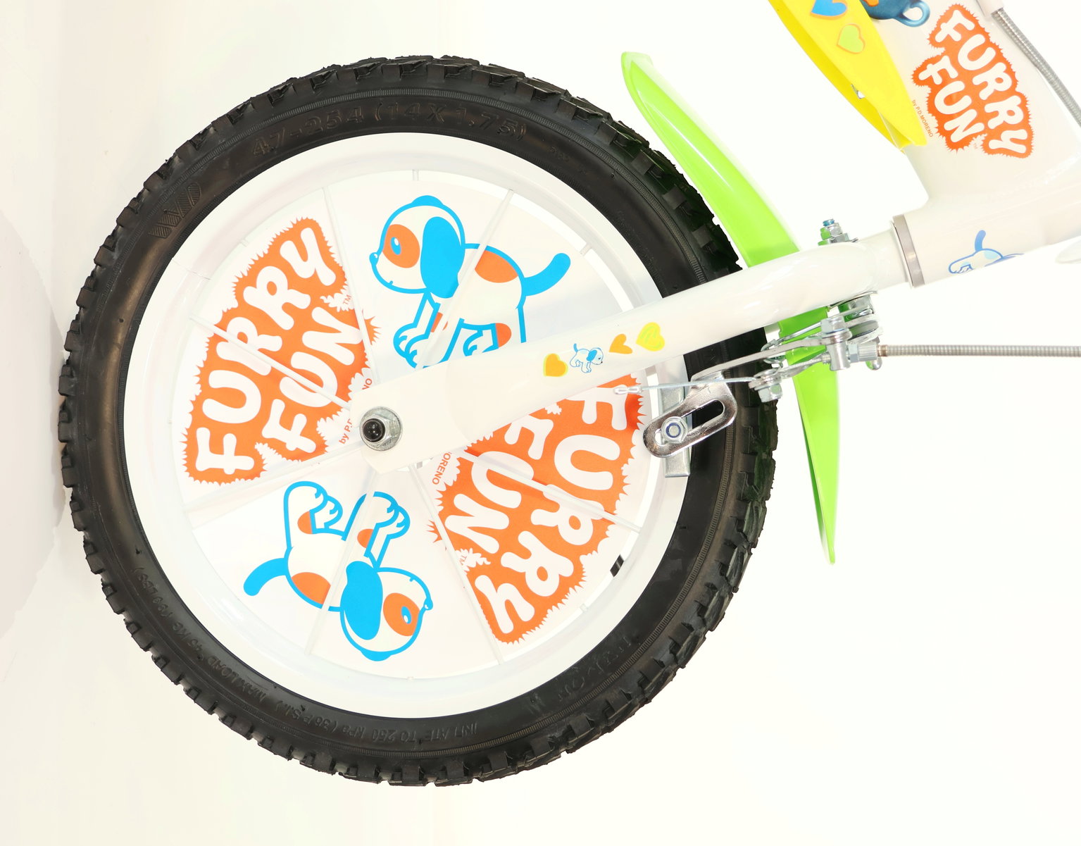 Vaikiškas dviratis Dino Bikes Furry Fun, 14" - 5