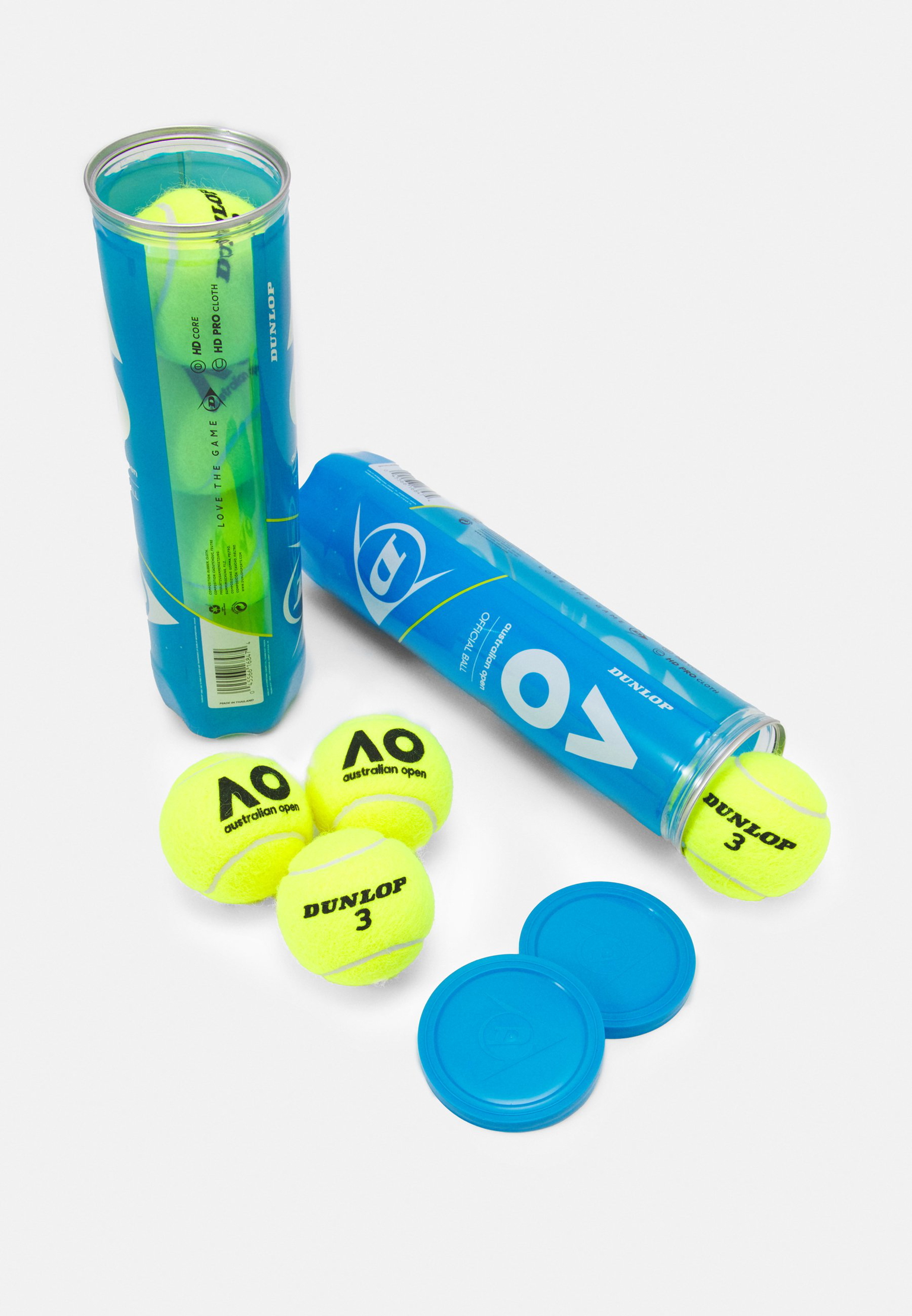 Teniso kamuoliukai Dunlop AUSTRALIAN OPEN 4-tube ITF-1