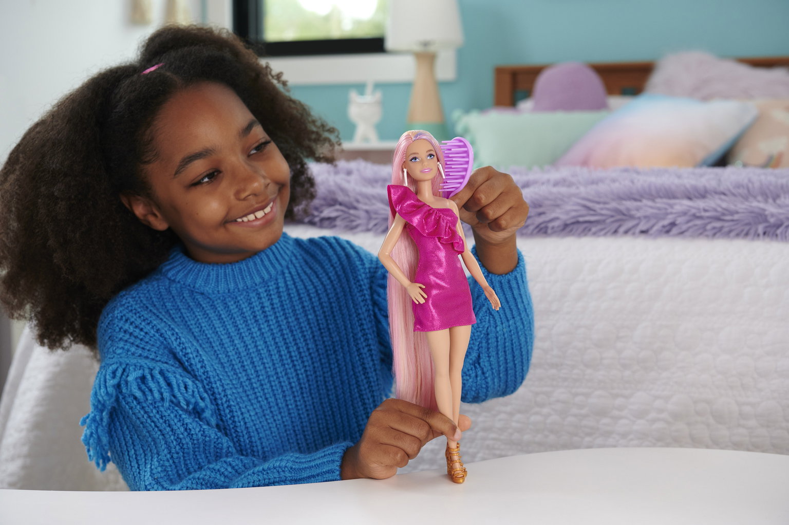 Barbie Fun and Fancy Hair lėlės rinkinys-1