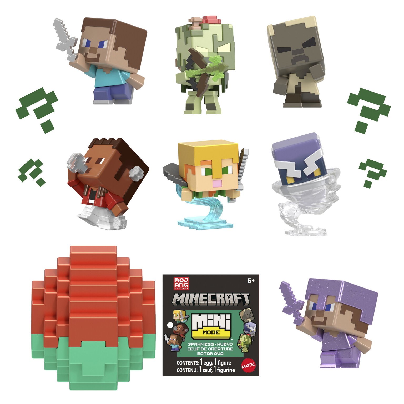 Mini siurprizų rinkinys kiaušinis MINECRAFT - 7