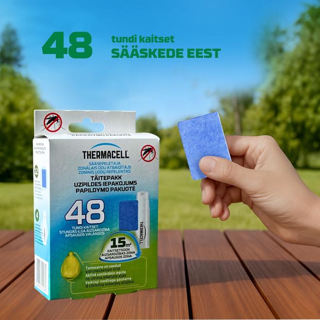 Repelento papildymo paketas  THERMACELL Citridiol, 48 val - 3