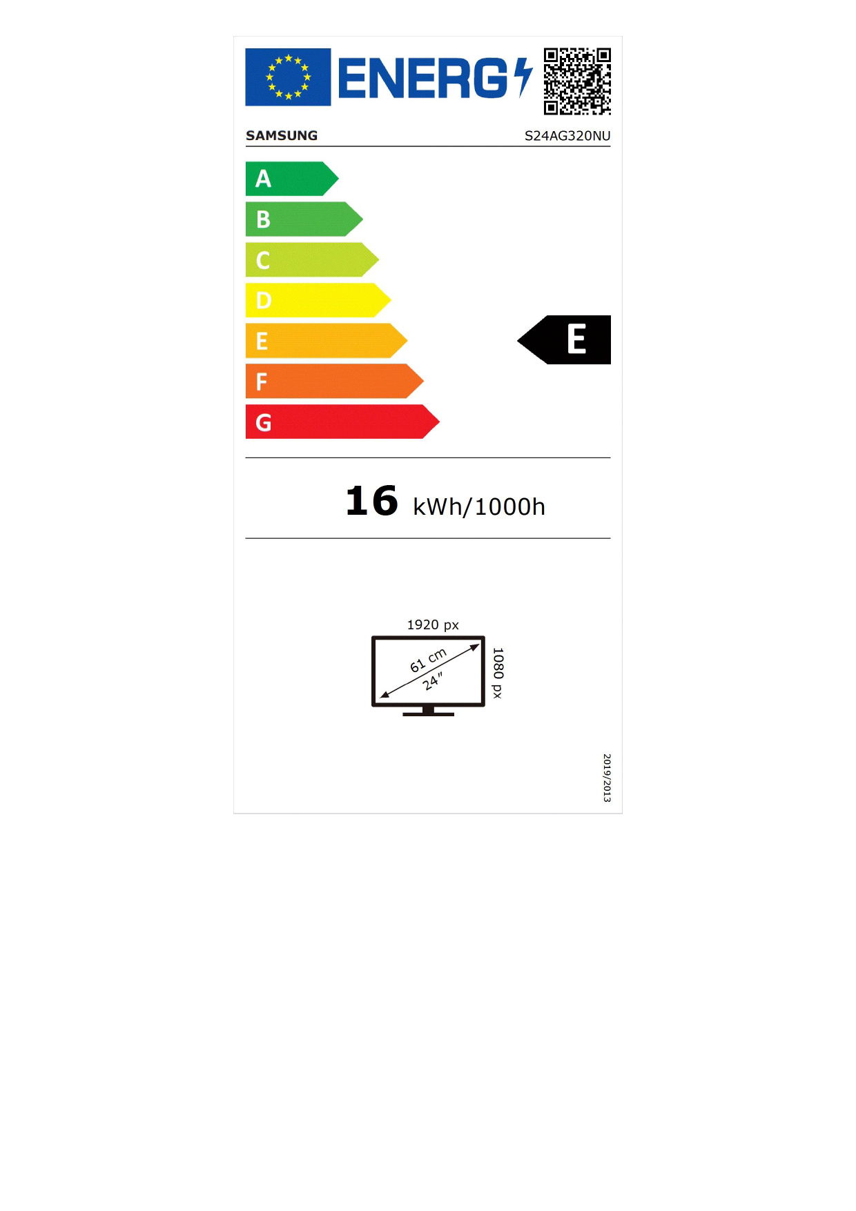 Monitorius Samsung S24AG320NU, 24", 1 ms - 6