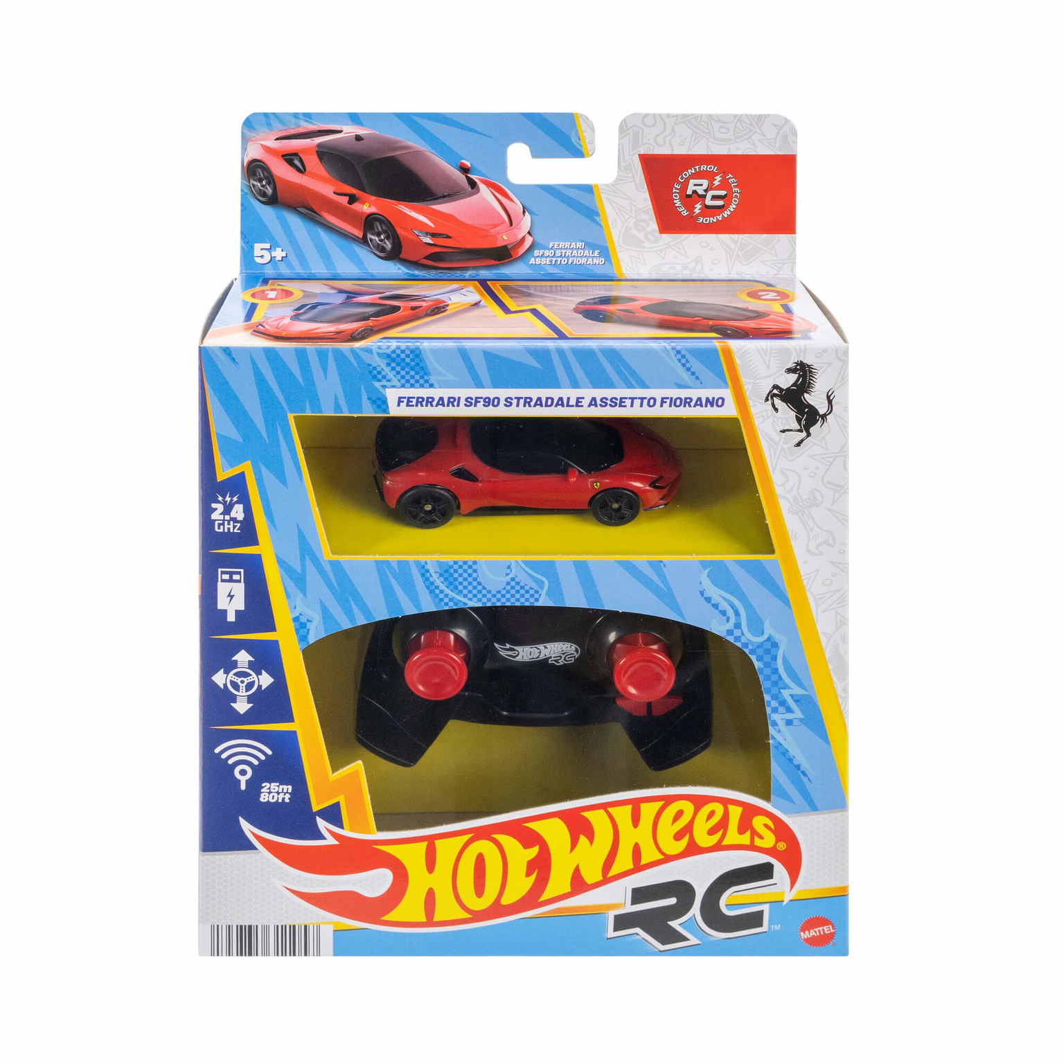 RC automodelis Hot Wheels – Ferrari (JGD09)-0