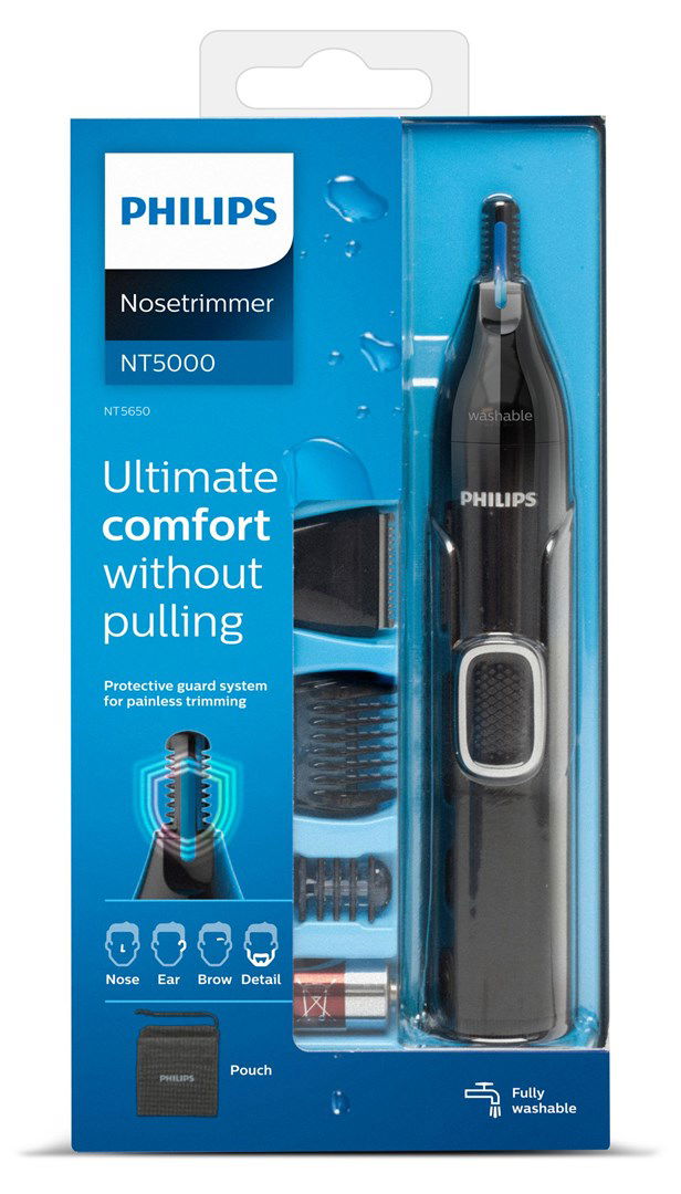 Nosies, ausų plaukų kirpimo mašinėlė Philips NT5650/16-1