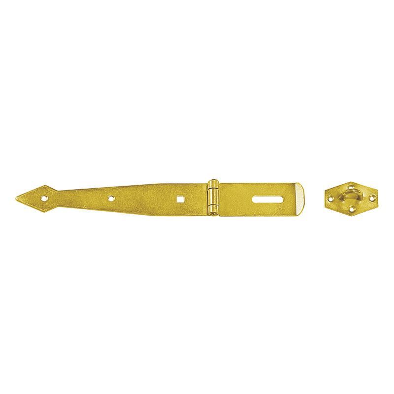 Lankstas su užraktu DMX ZZB 200, 200 x 95 x 35 x 2,5 mm, geltonai cinkuotas-0