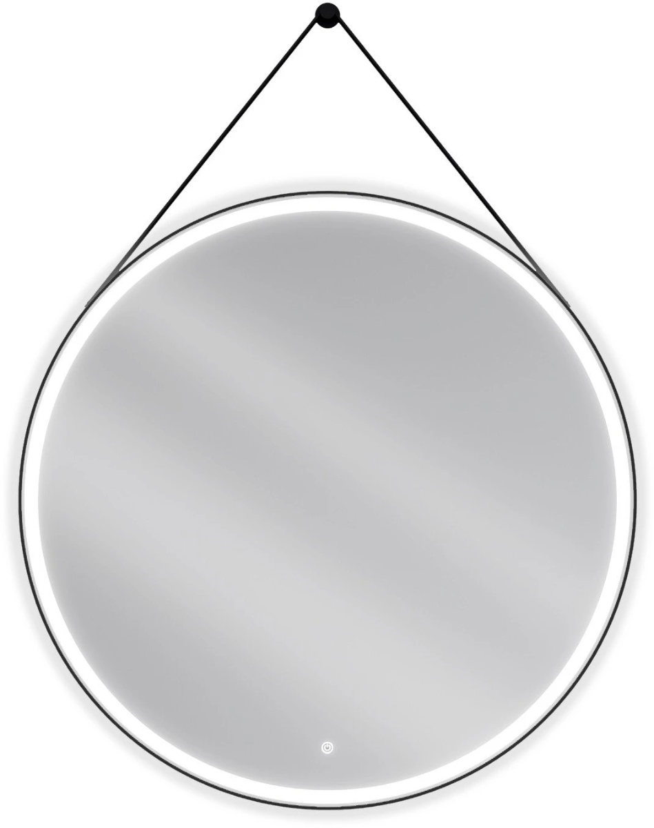 Vonios veidrodis Mexen Reni Black su LED apšvietimu ir šildymo kilimėliu, 100 cm