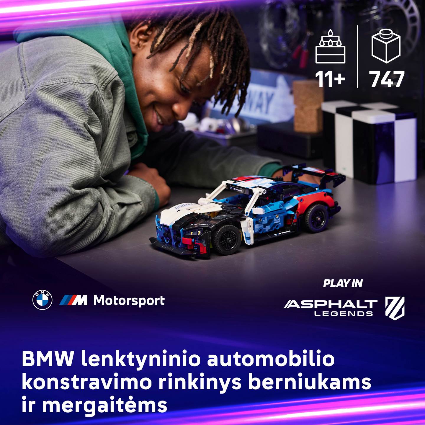 Konstruktorius LEGO Technic BMW M4 GT3 EVO Race Car - 3