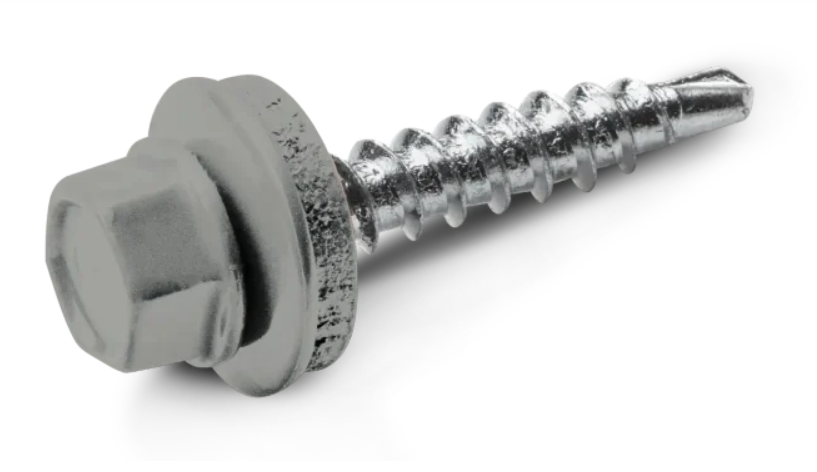 Stoginia savisriegiai su tarpine 4,8x28 mm, T14, RAL9006, 250vnt.-0